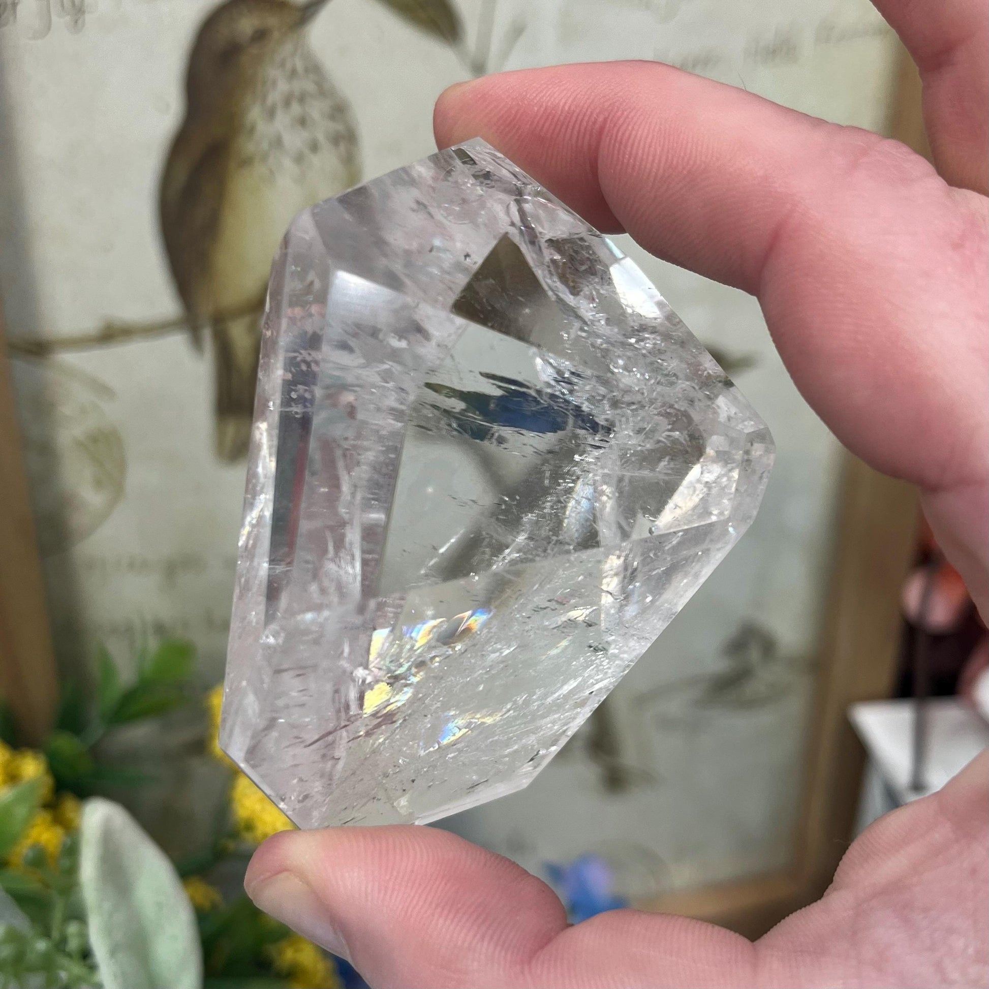 High Quality Clear Quartz Freeform with Rainbows | Rainbow Quartz