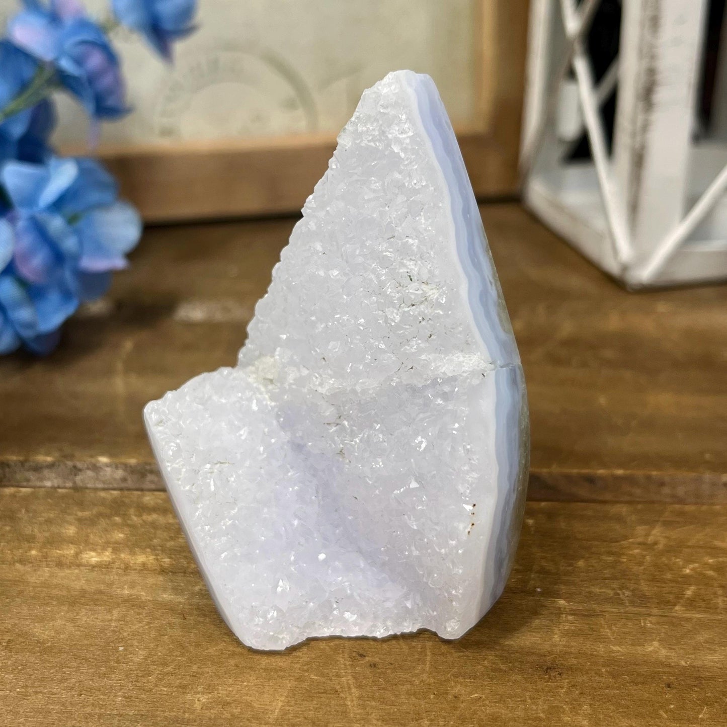 High Quality Blue Lace Agate Freeform | Druzy Blue Lace Agate | Crystal Flame