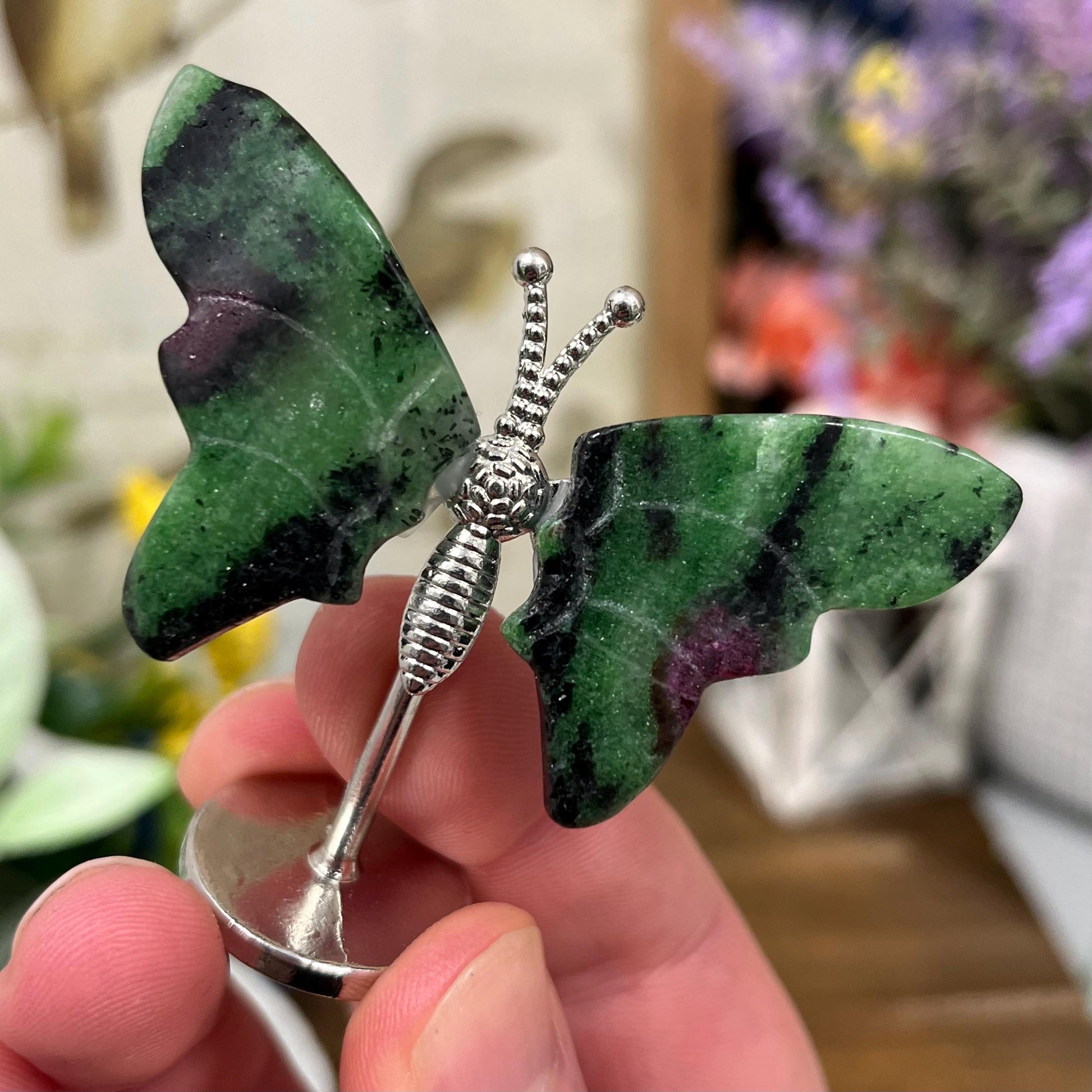 Small Ruby Zoisite Butterfly | Crystal Butterfly