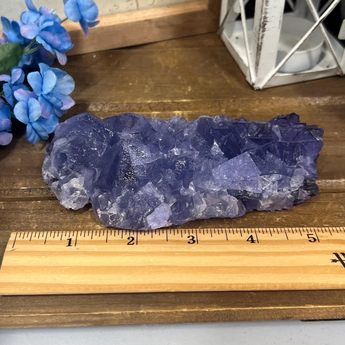 Purple and Blue Fluorite from Mongolia | Mongolian Fluorite Cluster | Cubic Fluorite