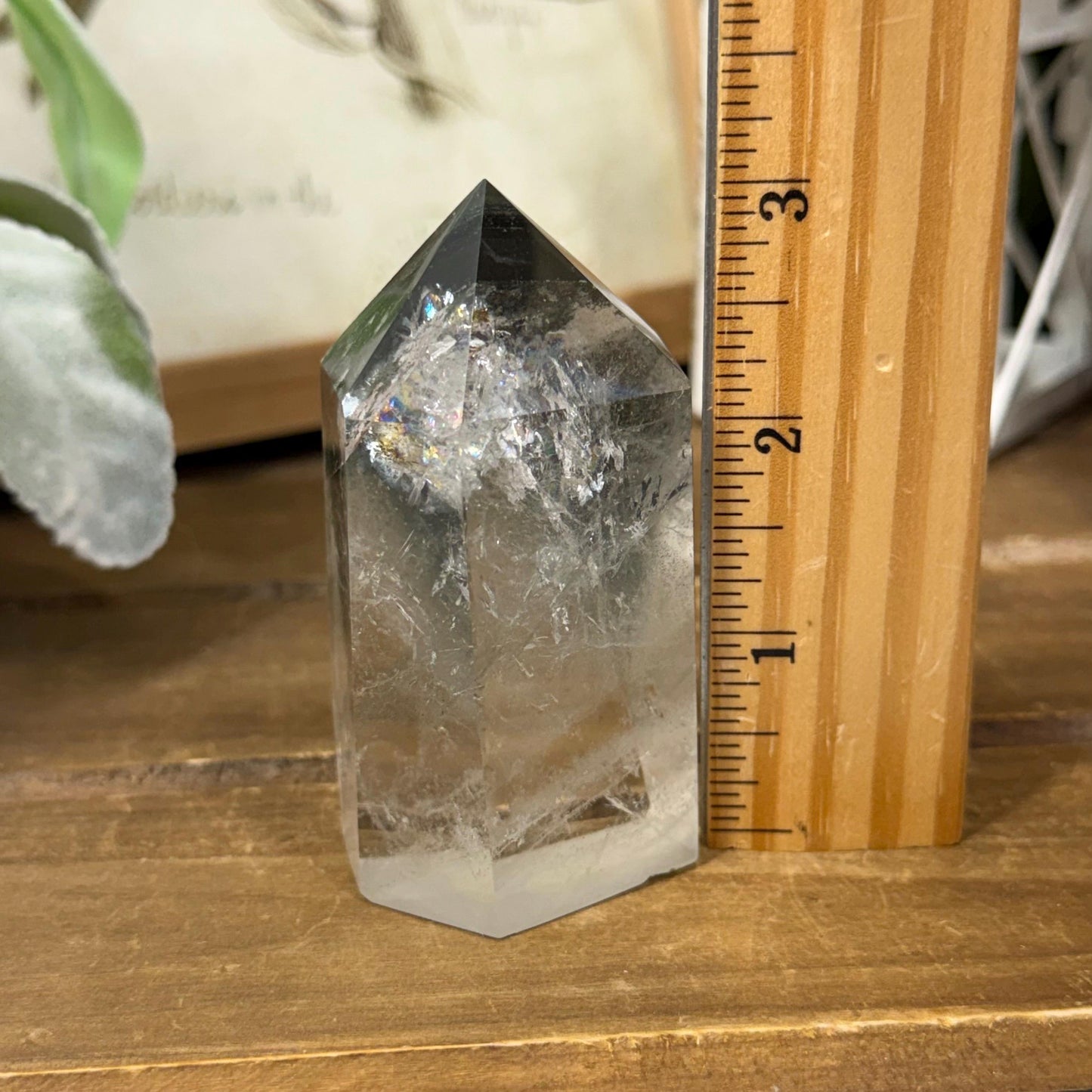 Scenic Lodolite Quartz Tower with Rainbows | Garden Quartz | Green Chlorite Quartz | Chlorite Phantoms | Rainbow Quartz