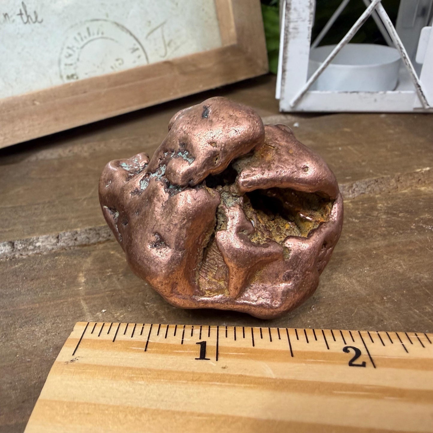 Large Native Copper Nugget | 193 grams | 0.425 lbs | Michigan Copper | Natural Copper Specimen | Keweenaw Copper