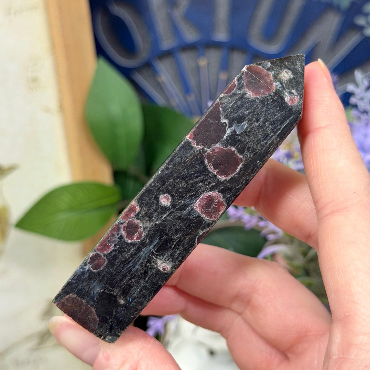 Arfvedsonite Tower | Arfvedsonite and Garnet