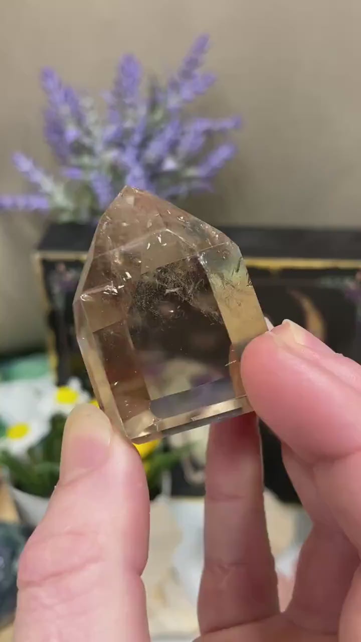 High Quality Brazilian Smoky Quartz Tower