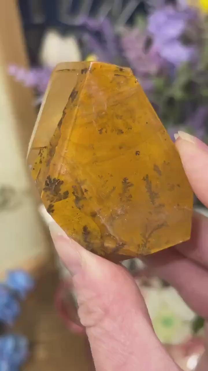 High Quality Dendritic Golden Healer Quartz Freeform | Dendritic Quartz | Hematoid Quartz | Dendrites | Yellow Hematoid Quartz