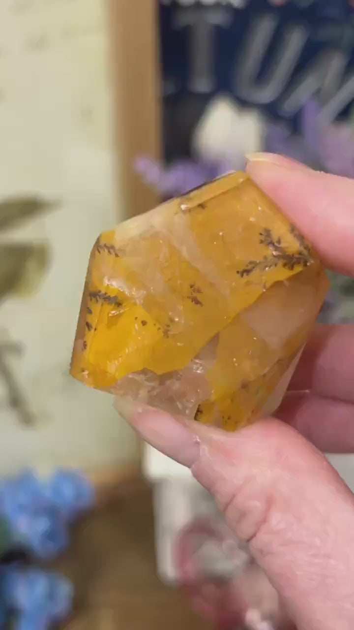 Small High Quality Dendritic Golden Healer Quartz Freeform | Dendritic Quartz | Hematoid Quartz | Dendrites | Yellow Hematoid Quartz