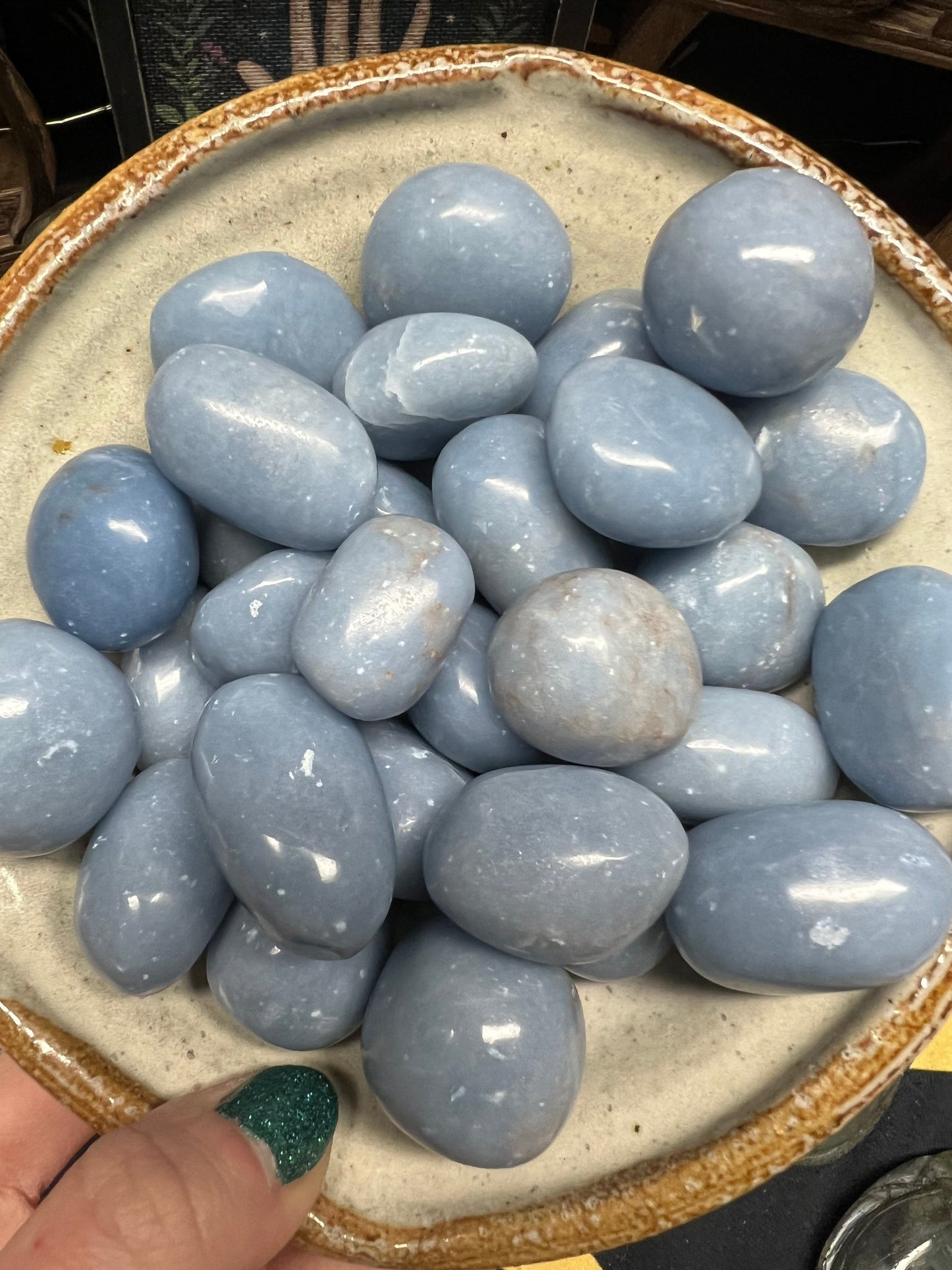 Angelite Tumble | Crystal Tumble