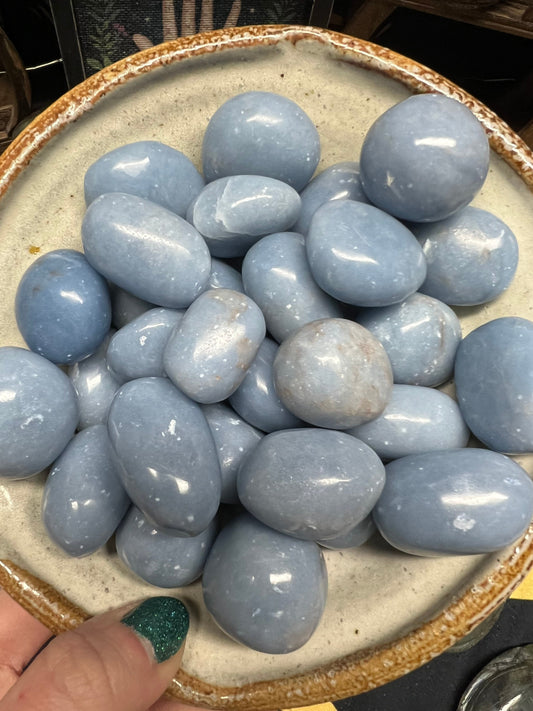 Angelite Tumble | Crystal Tumble