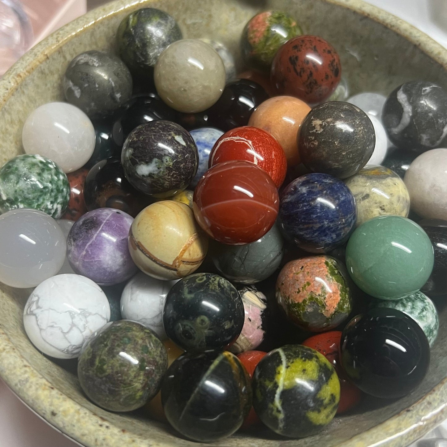 Crystal Mini Spheres Set | Pocket Crystals | Crystals for Beginners