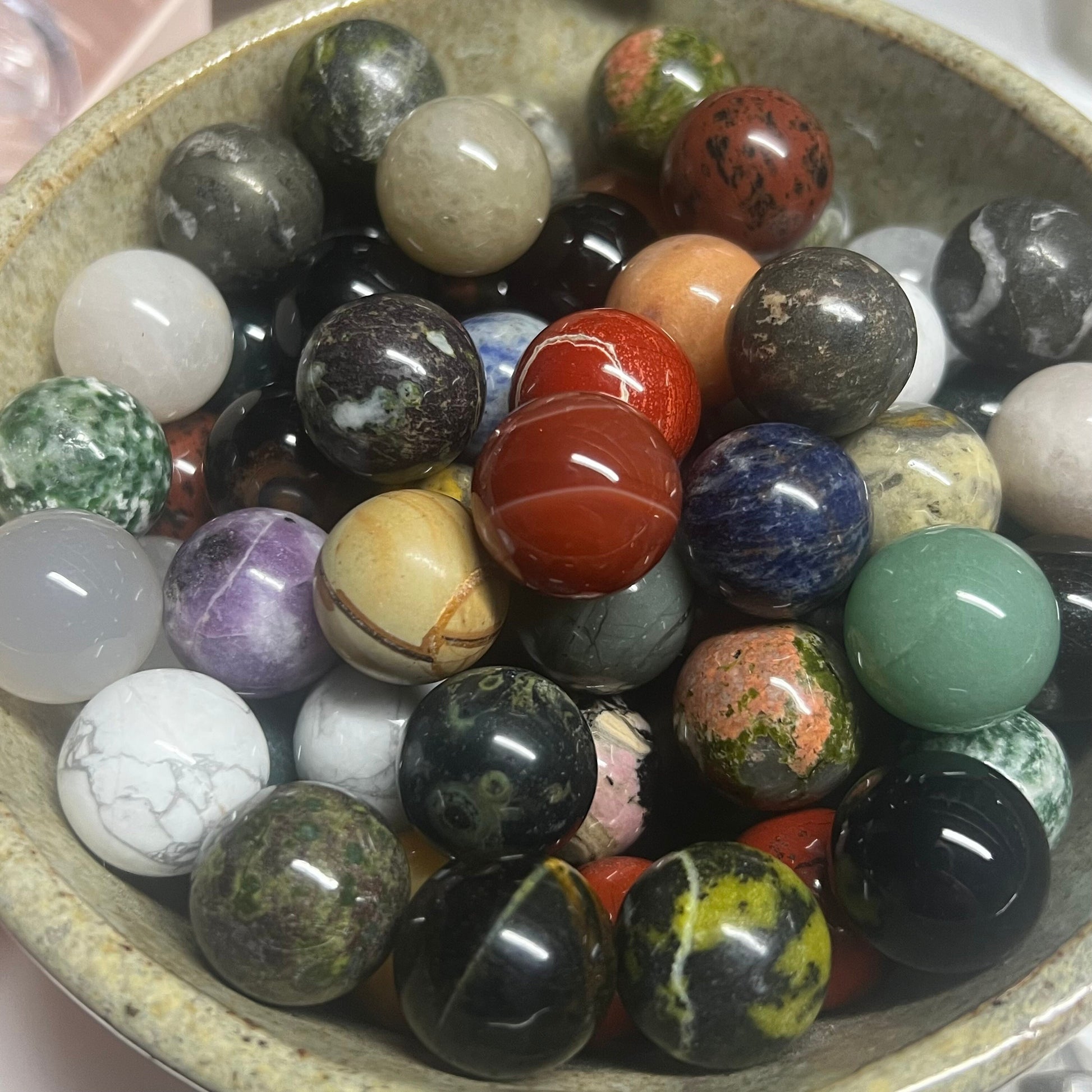 Crystal Mini Spheres Set | Pocket Crystals | Crystals for Beginners