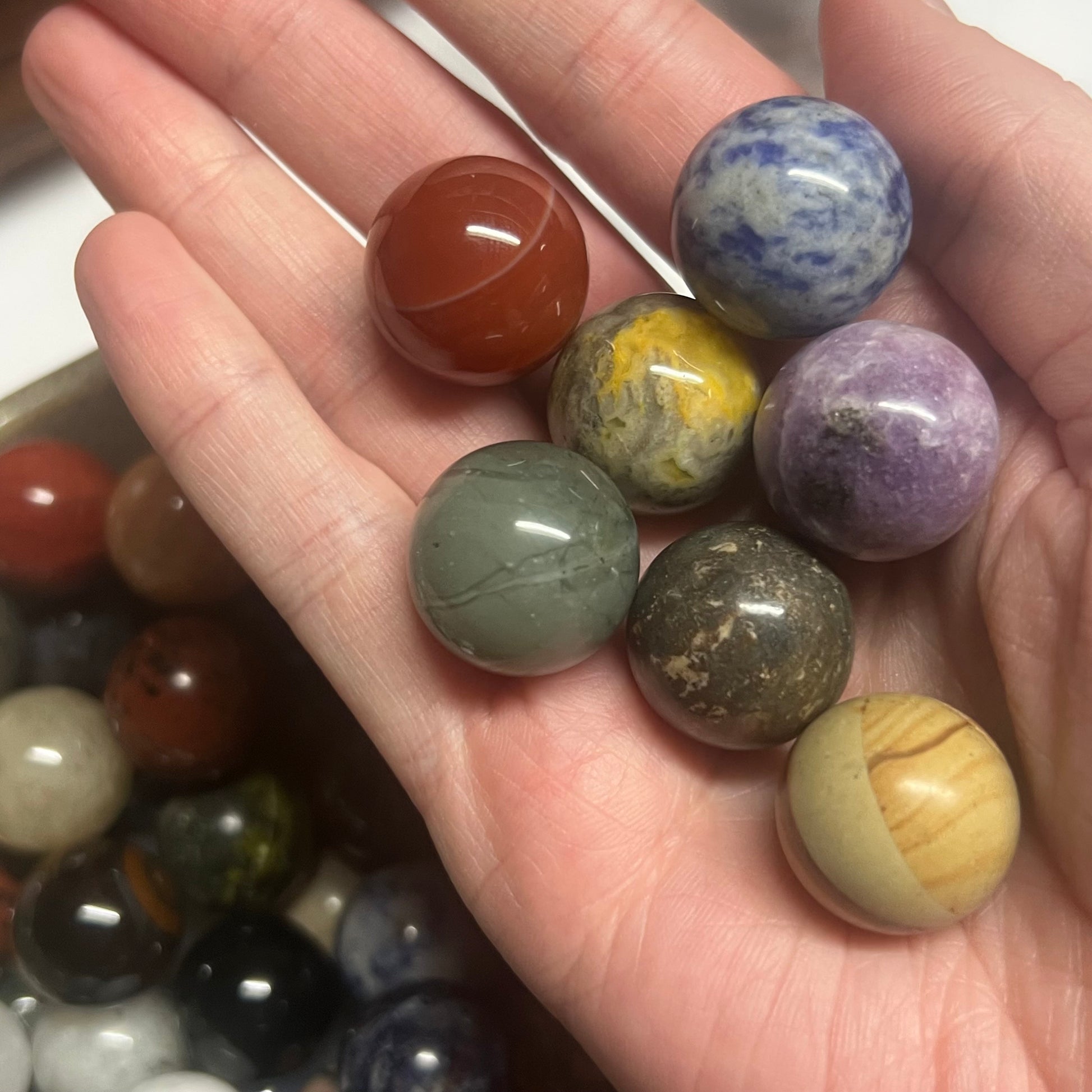 Crystal Mini Spheres Set | Pocket Crystals | Crystals for Beginners