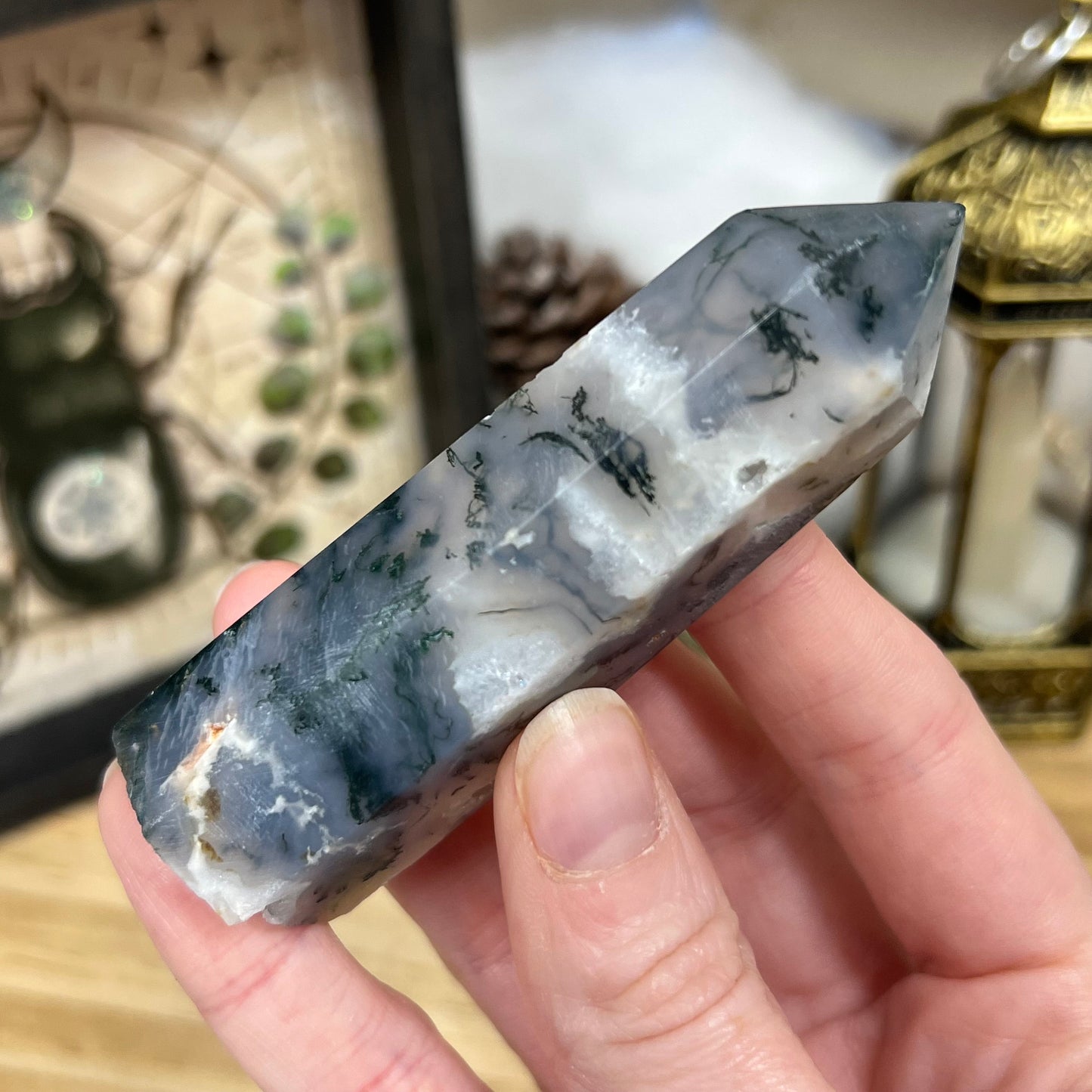 High Quality Moss Agate | Druzy Moss Agate