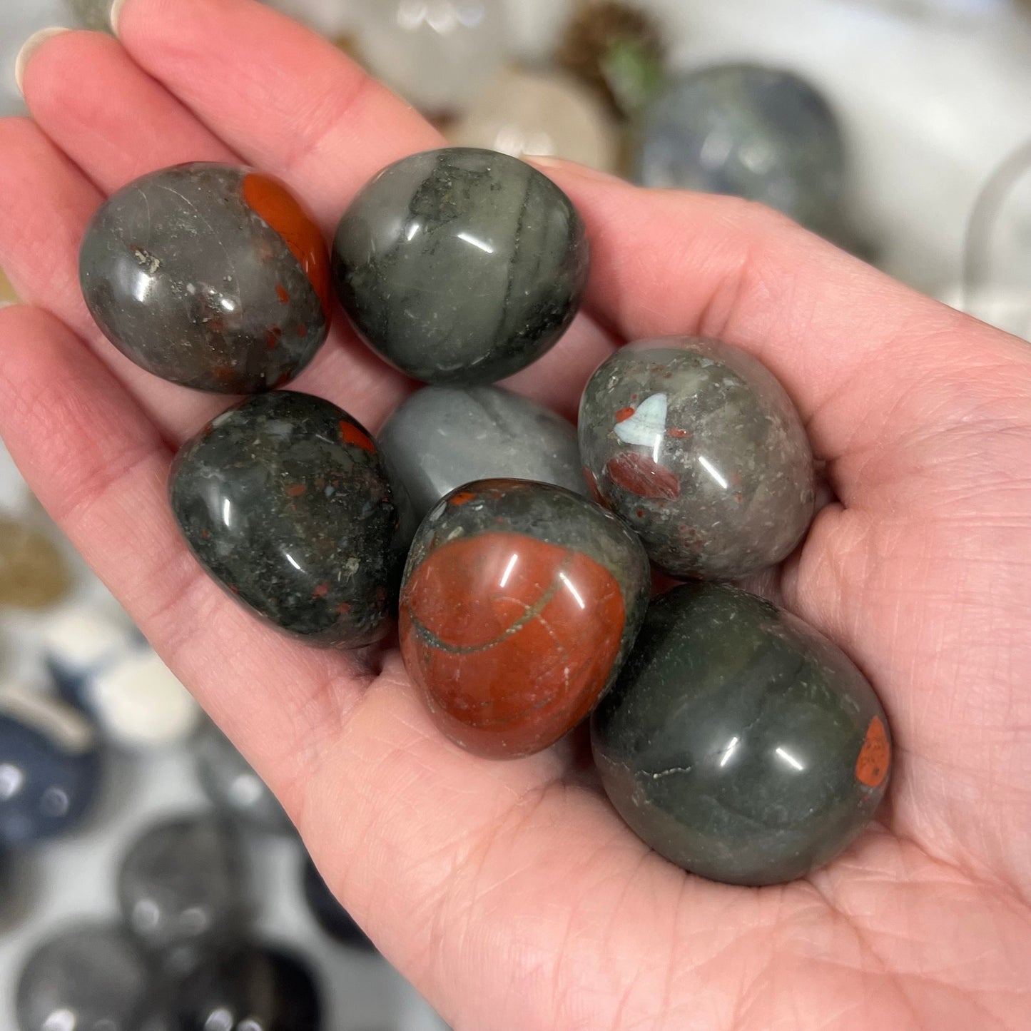 African Bloodstone Tumble | Large Crystal Tumbles