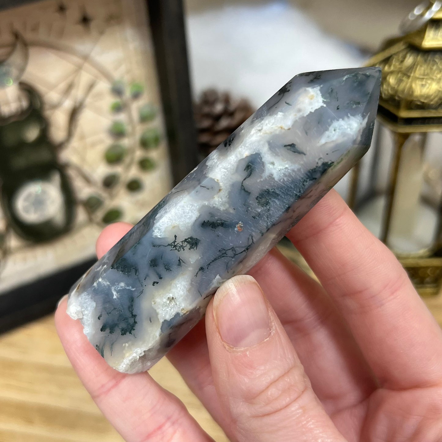 High Quality Moss Agate | Druzy Moss Agate