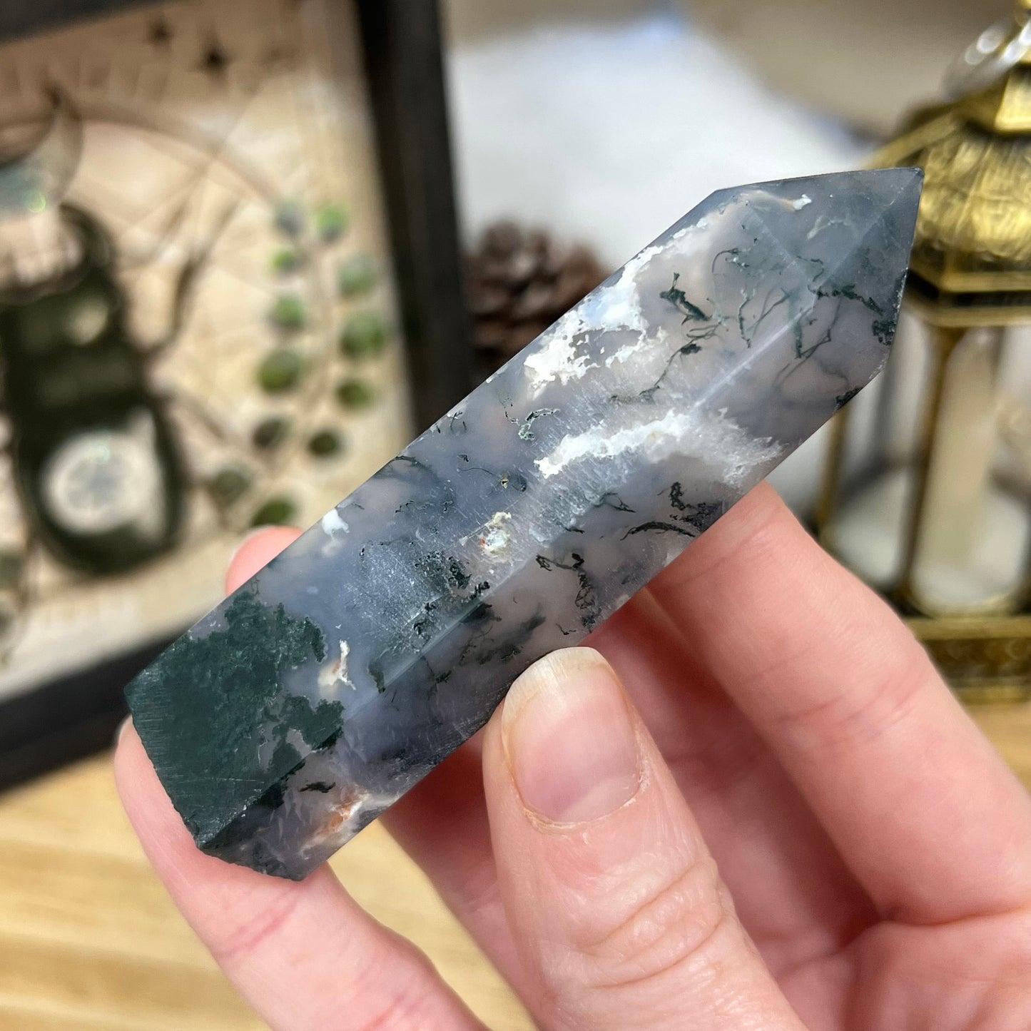High Quality Moss Agate | Druzy Moss Agate