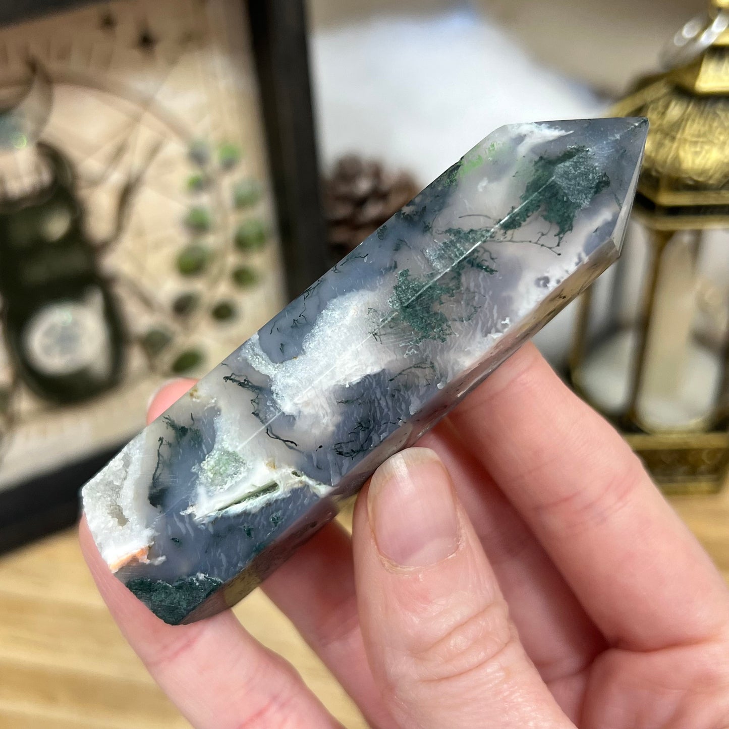 High Quality Moss Agate | Druzy Moss Agate