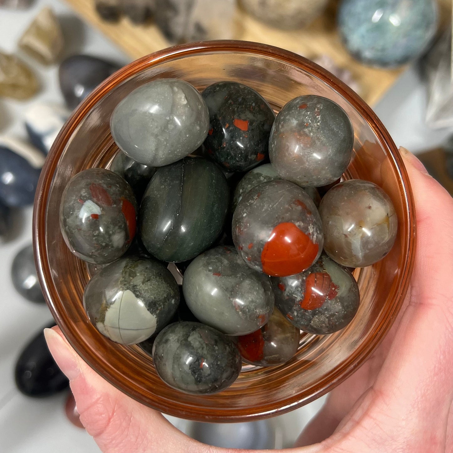African Bloodstone Tumble | Large Crystal Tumbles