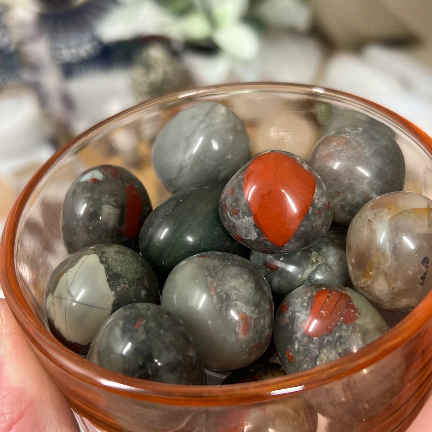 African Bloodstone Tumble | Large Crystal Tumbles