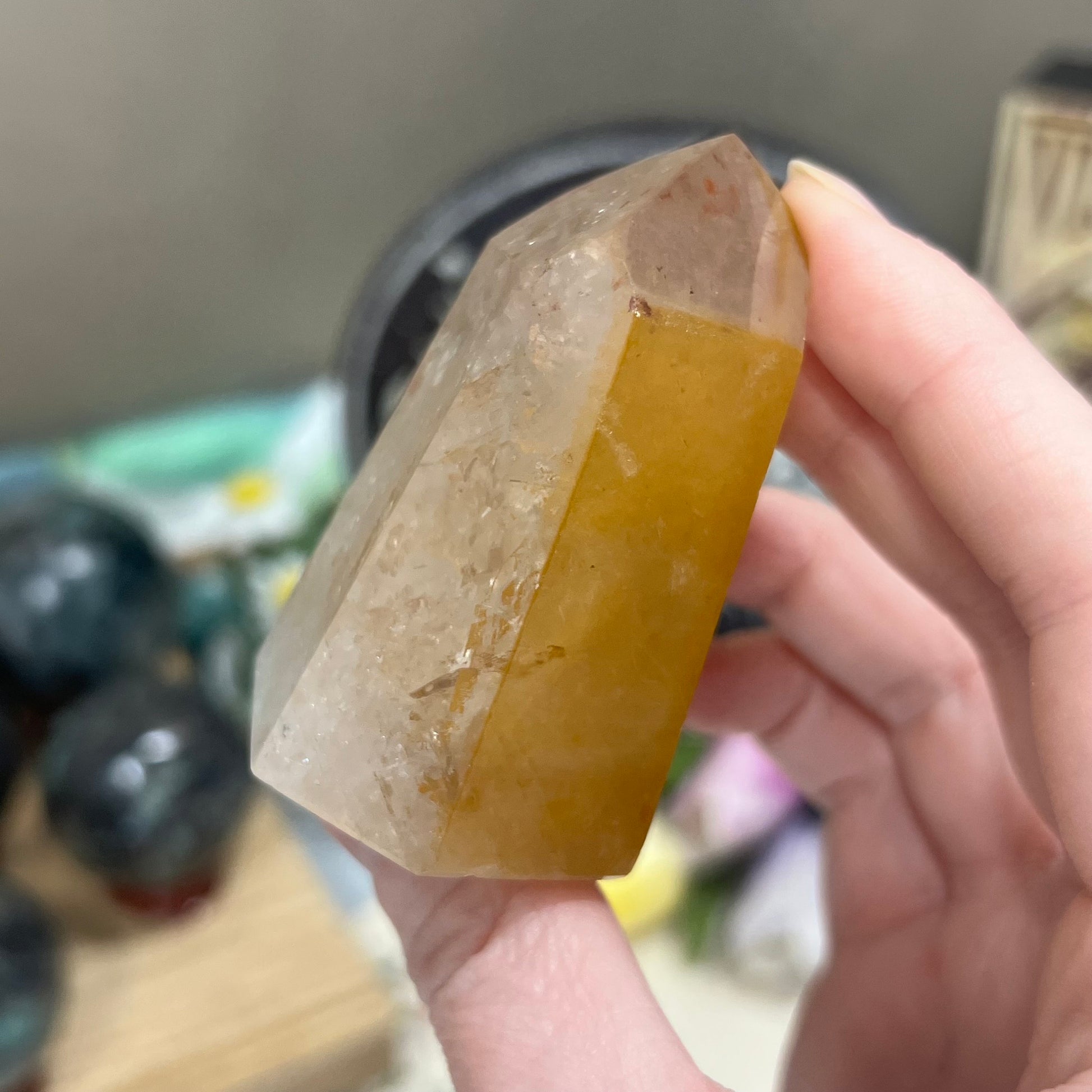 Rare Dreamcoat Lemurian Quartz Tower | Included Quartz | Brazilian Quartz