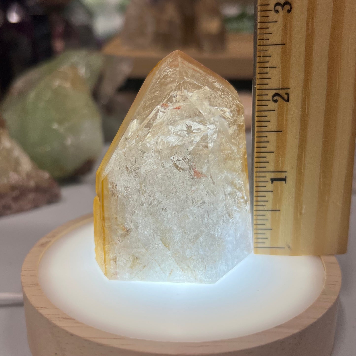 Rare Dreamcoat Lemurian Quartz Tower | Included Quartz | Brazilian Quartz