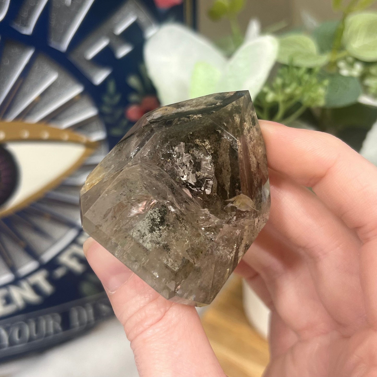 High Quality Garden Quartz Tower | Chlorite Included Quartz | Lodolite Quartz