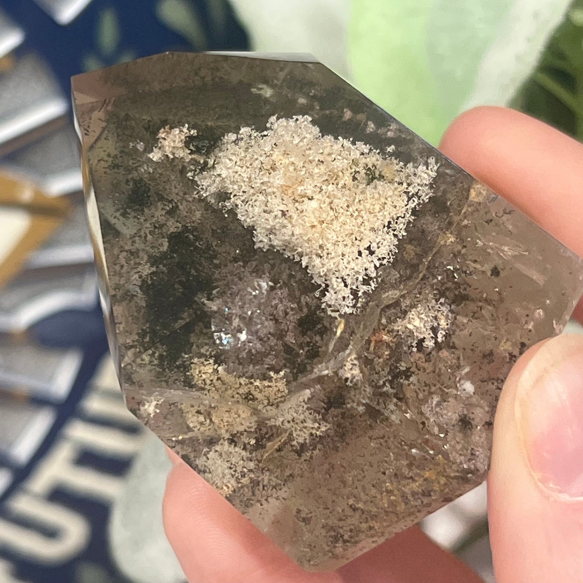 High Quality Garden Quartz Tower | Chlorite Included Quartz | Lodolite Quartz