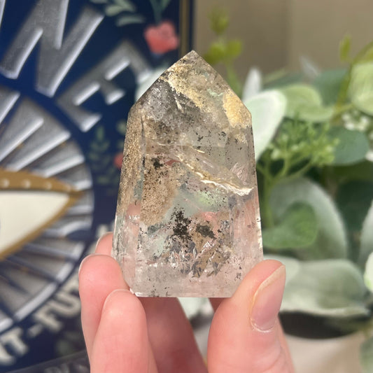 High Quality Garden Quartz Tower | Chlorite Included Quartz | Lodolite Quartz