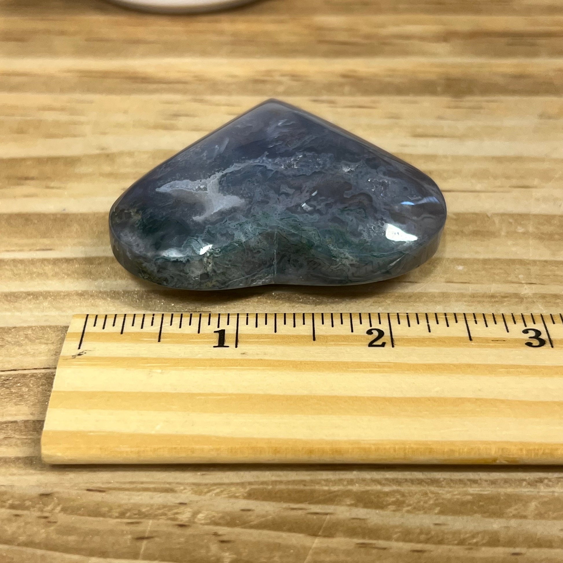 Colorful Moss Agate Heart