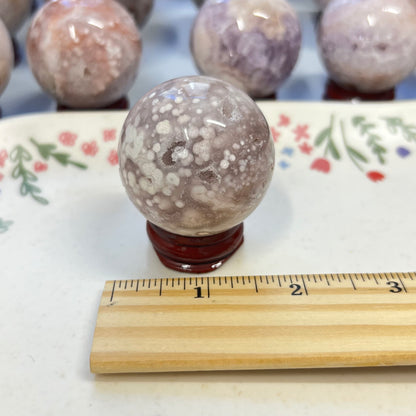 High Quality Pink Amethyst Sphere | Pink Amethyst Flower Agate