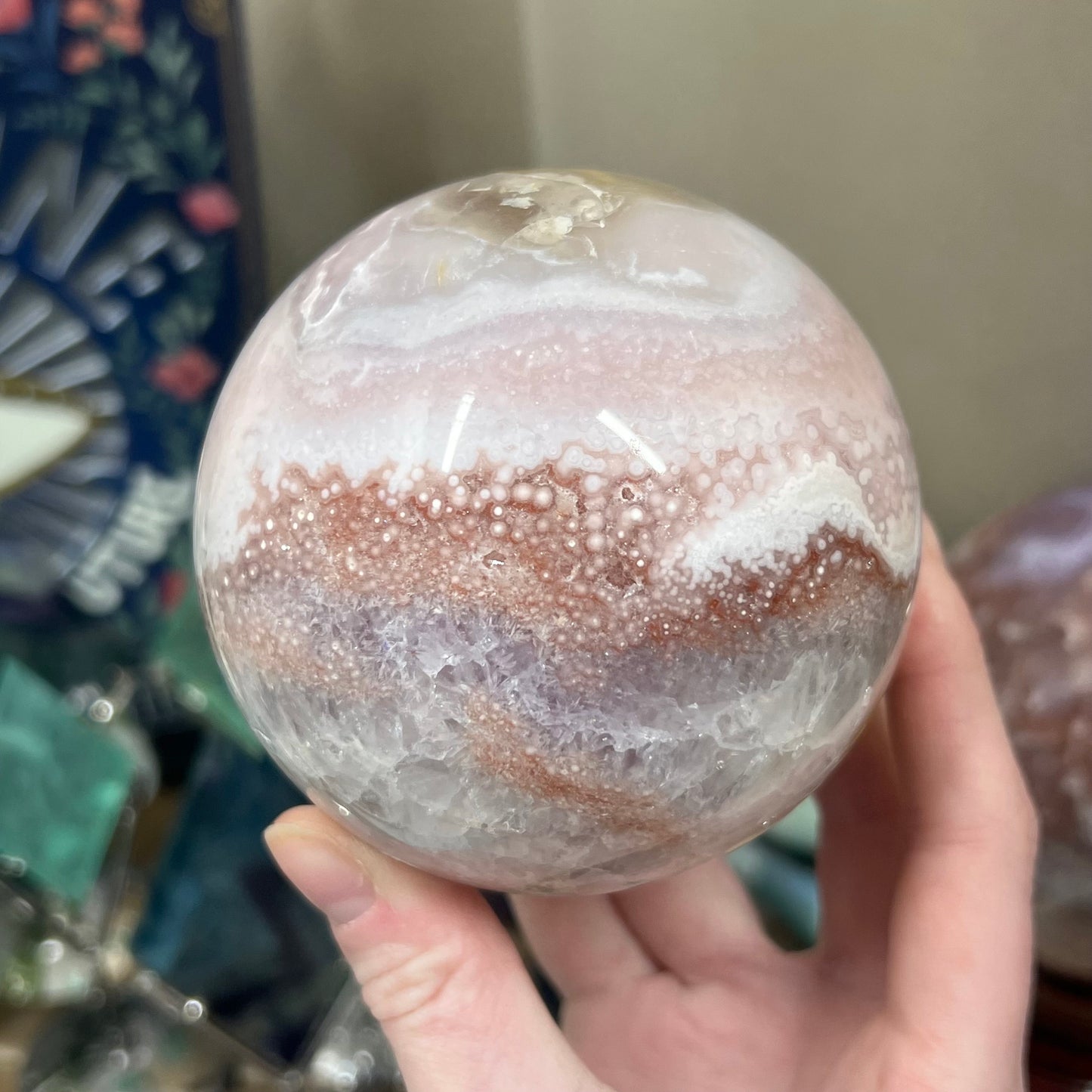 High Quality Pink Amethyst Sphere | Unique Pink Amethyst