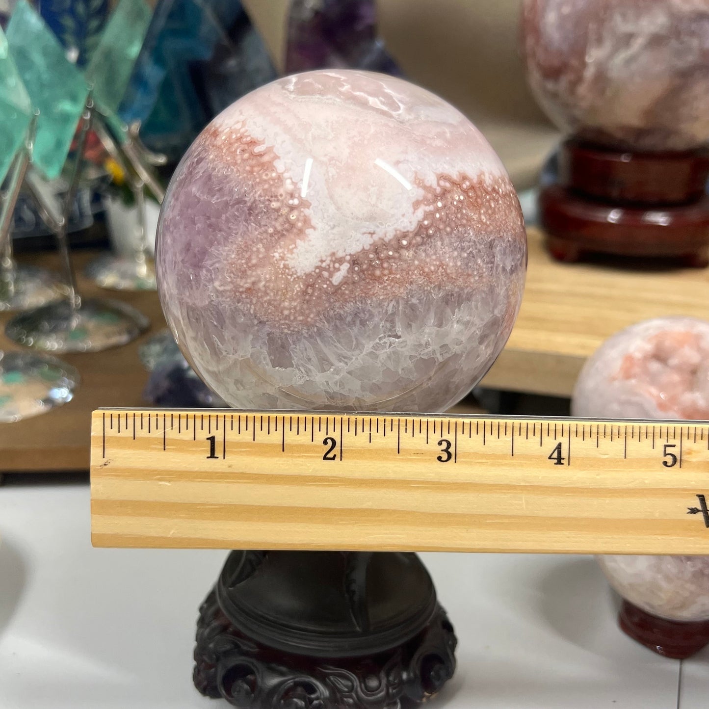 High Quality Pink Amethyst Sphere | Unique Pink Amethyst