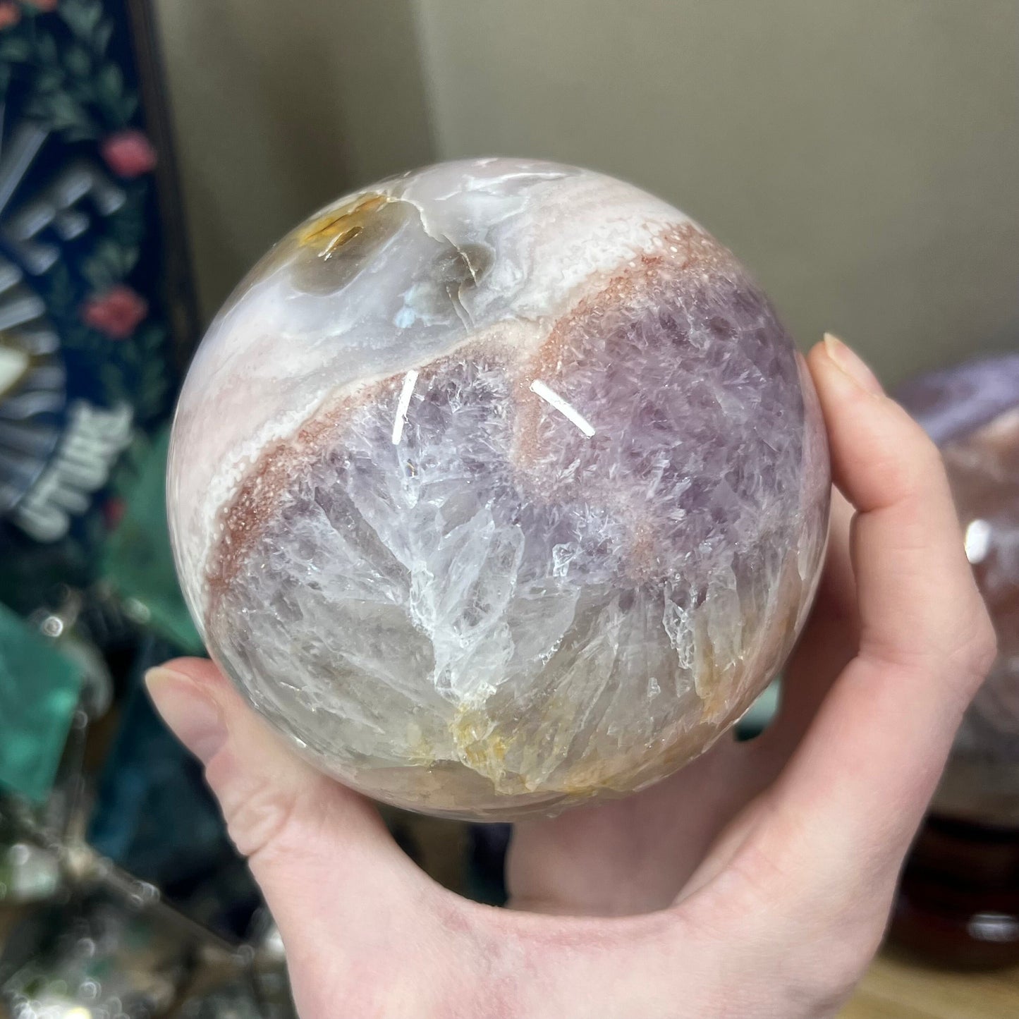 High Quality Pink Amethyst Sphere | Unique Pink Amethyst