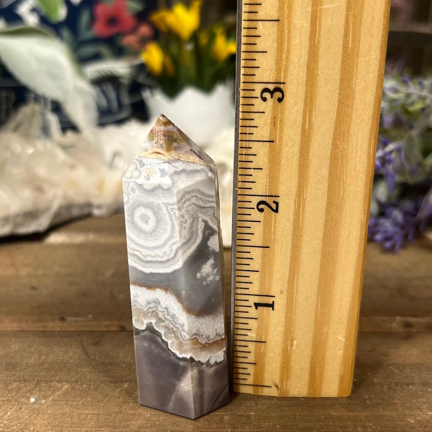 Mexican Lace Agate Tower | Mexican Crazy Lace | Banded Agate