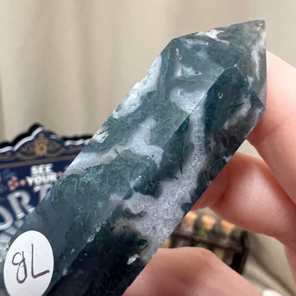 Moss Agate DT | Double Terminated Crystal