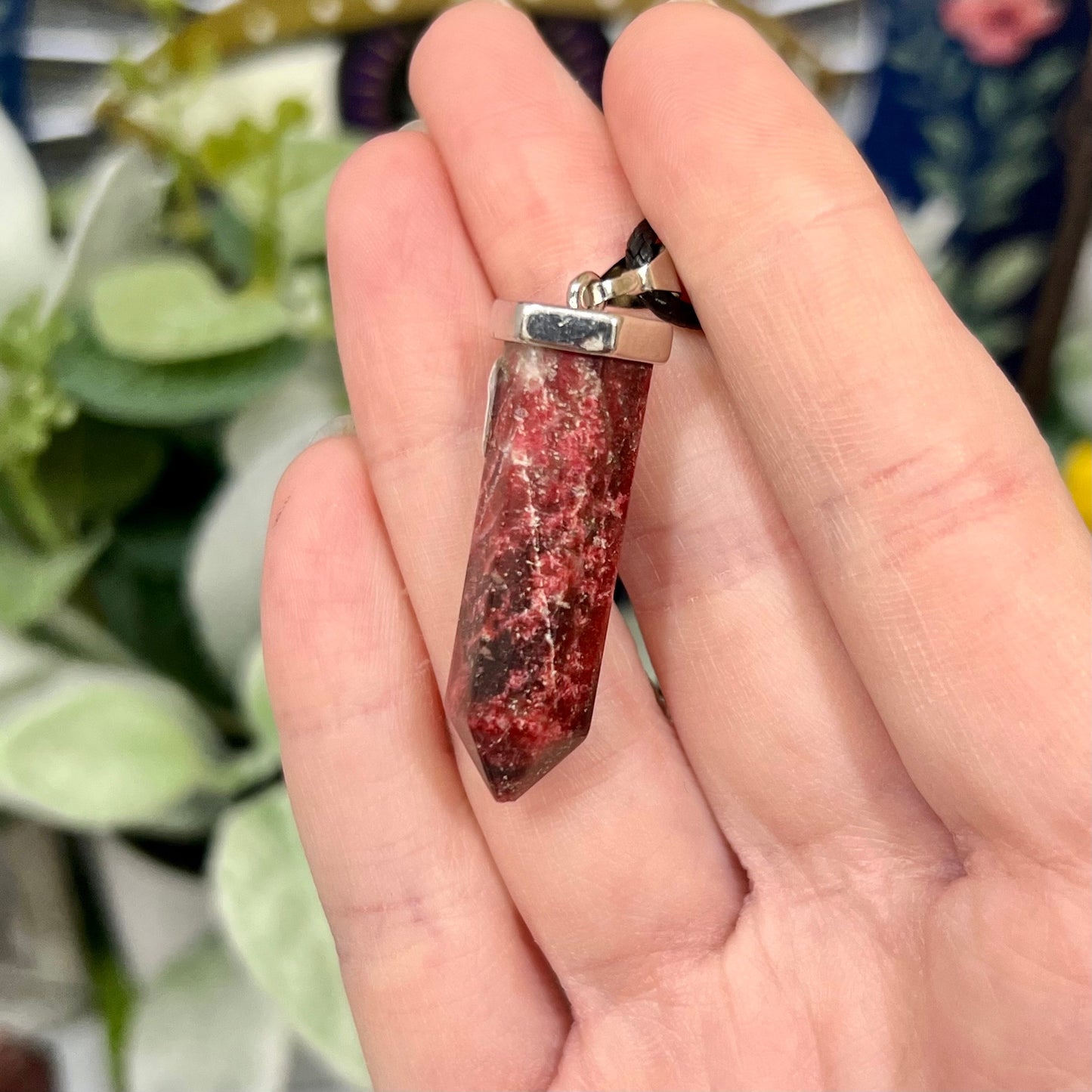 Rare Thulite Necklace | Norwegian Thulite | Crystals from Norway