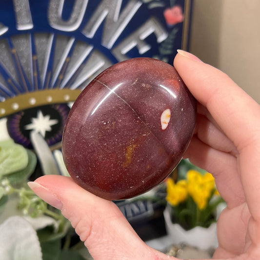 Red and Purple Mookaite Palm Stone