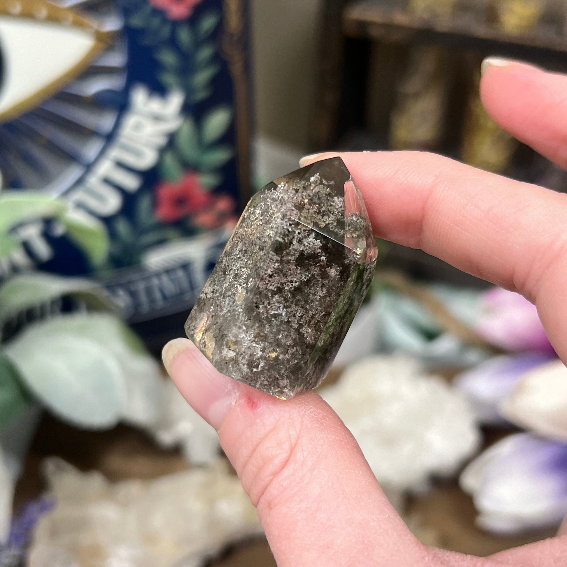 High Quality Garden Quartz Tower | Chlorite Included Quartz | Lodolite Quartz