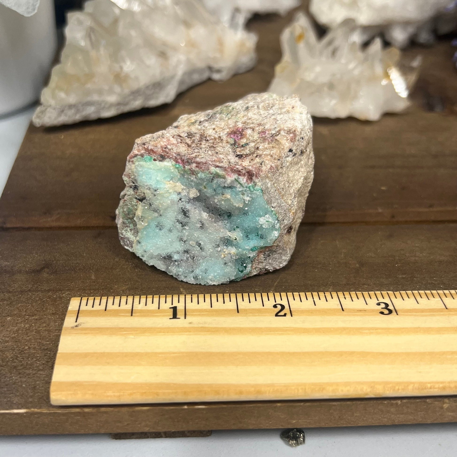 Sparkly Druzy Blue Chrysocolla Specimen | Congo Minerals | Druzy Chrysocolla Malachite