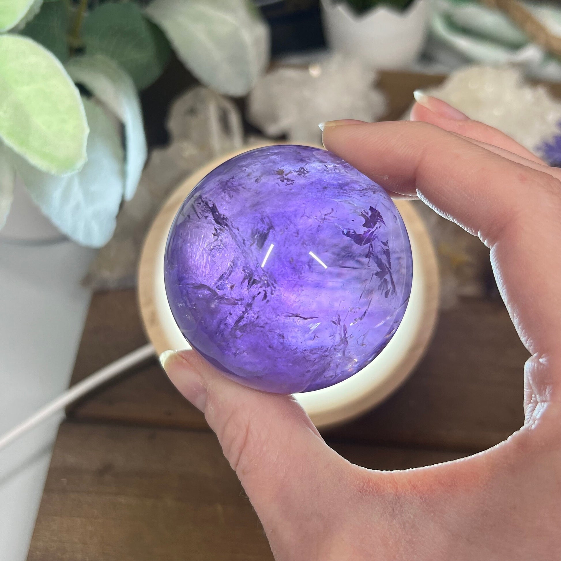 High Grade Ametrine Sphere | Amethyst Sphere