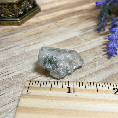 Small Himalayan Quartz Point with Green Chlorite
