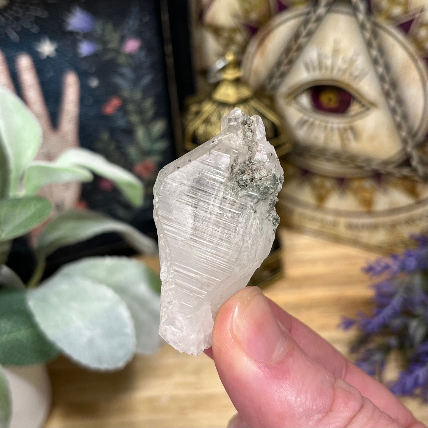 Himalayan Quartz Point with Anatase