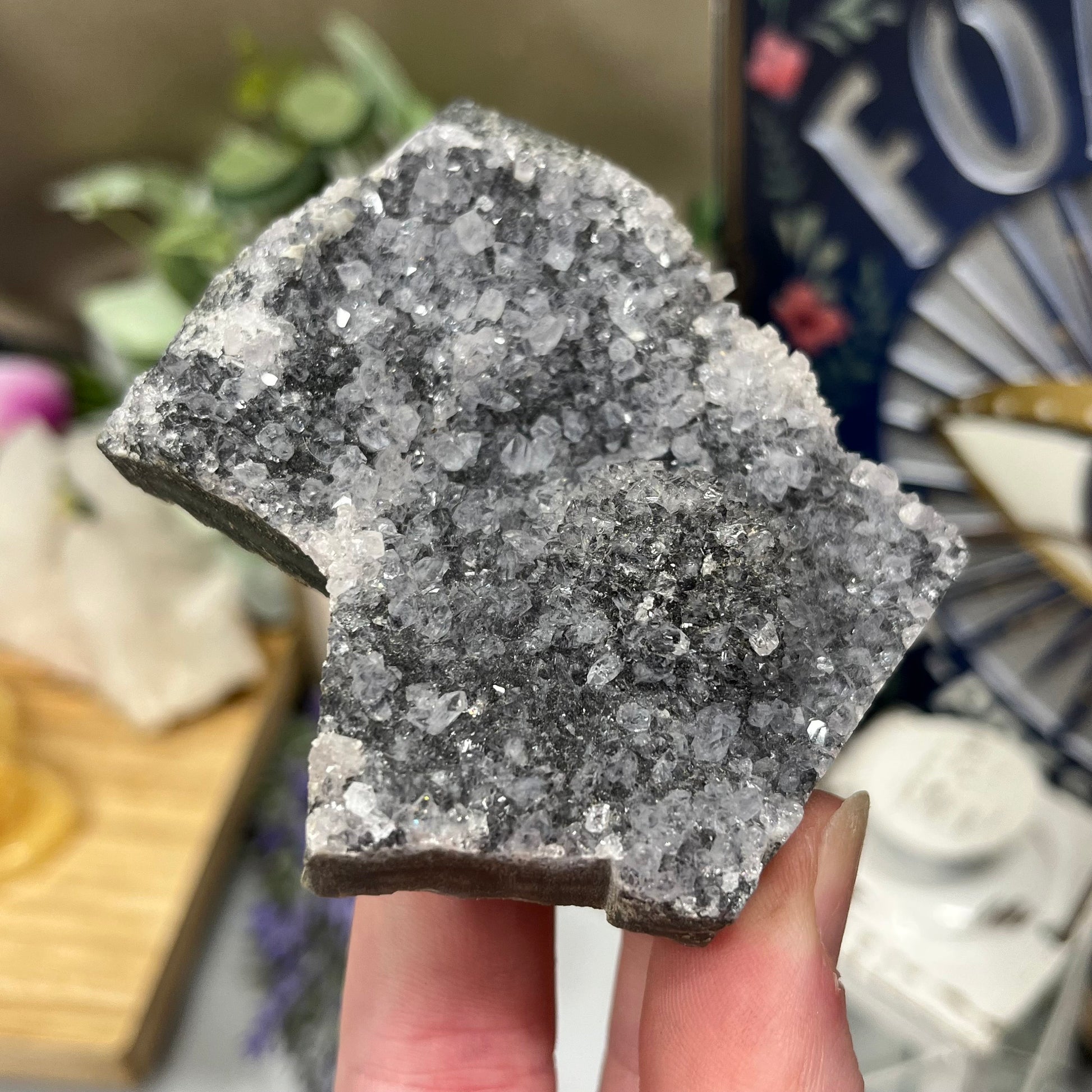 Black Amethyst Cluster