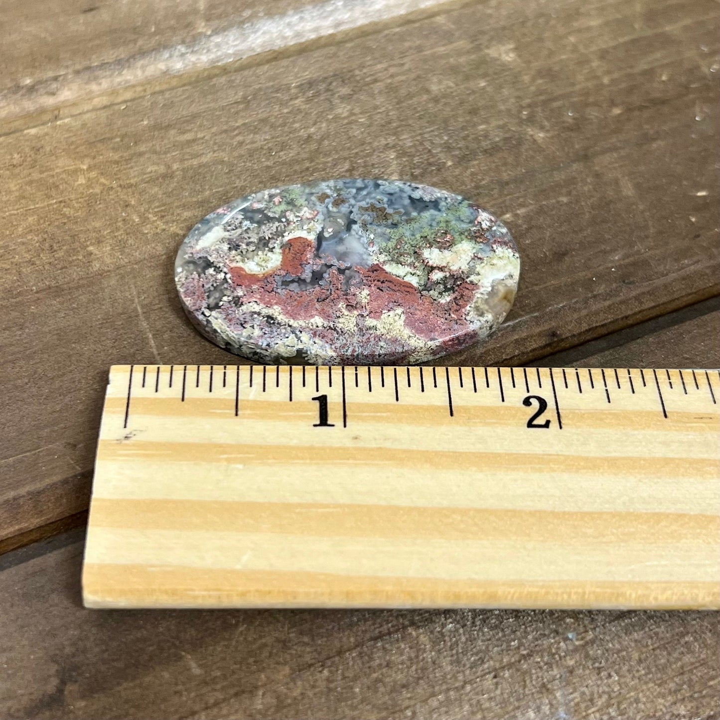 Colorful Moss Agate Cab from India | Moss Agate Cabochon