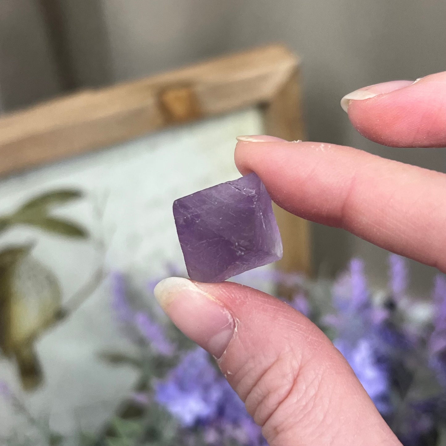 Purple Fluorite Octahedron