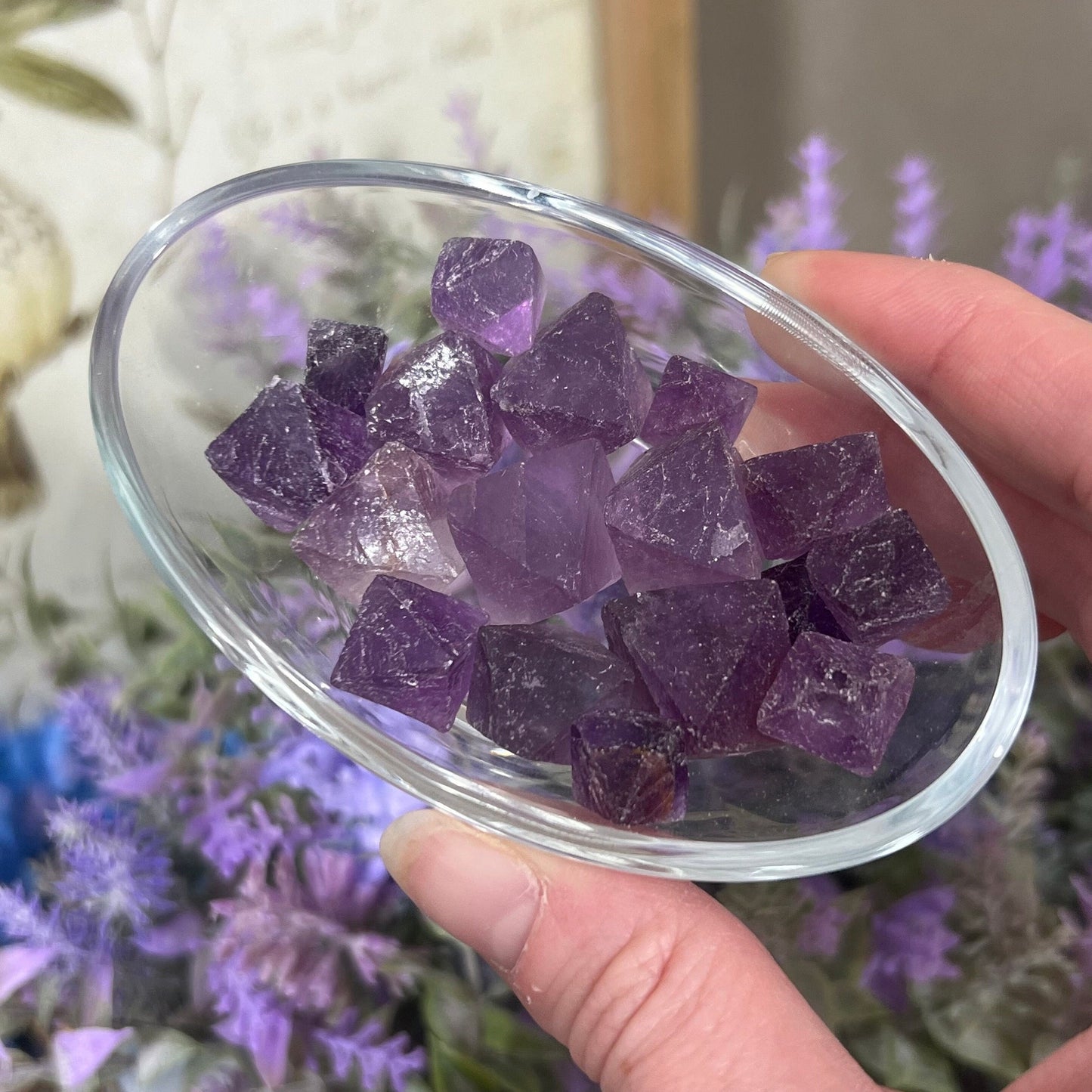 Purple Fluorite Octahedron