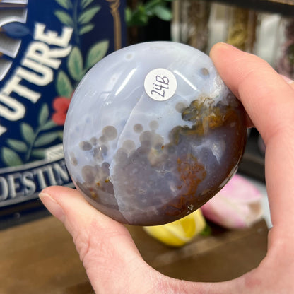 Jelly Eighth Vein Ocean Jasper Palm Stone | Marovato OJ | 8th Vein