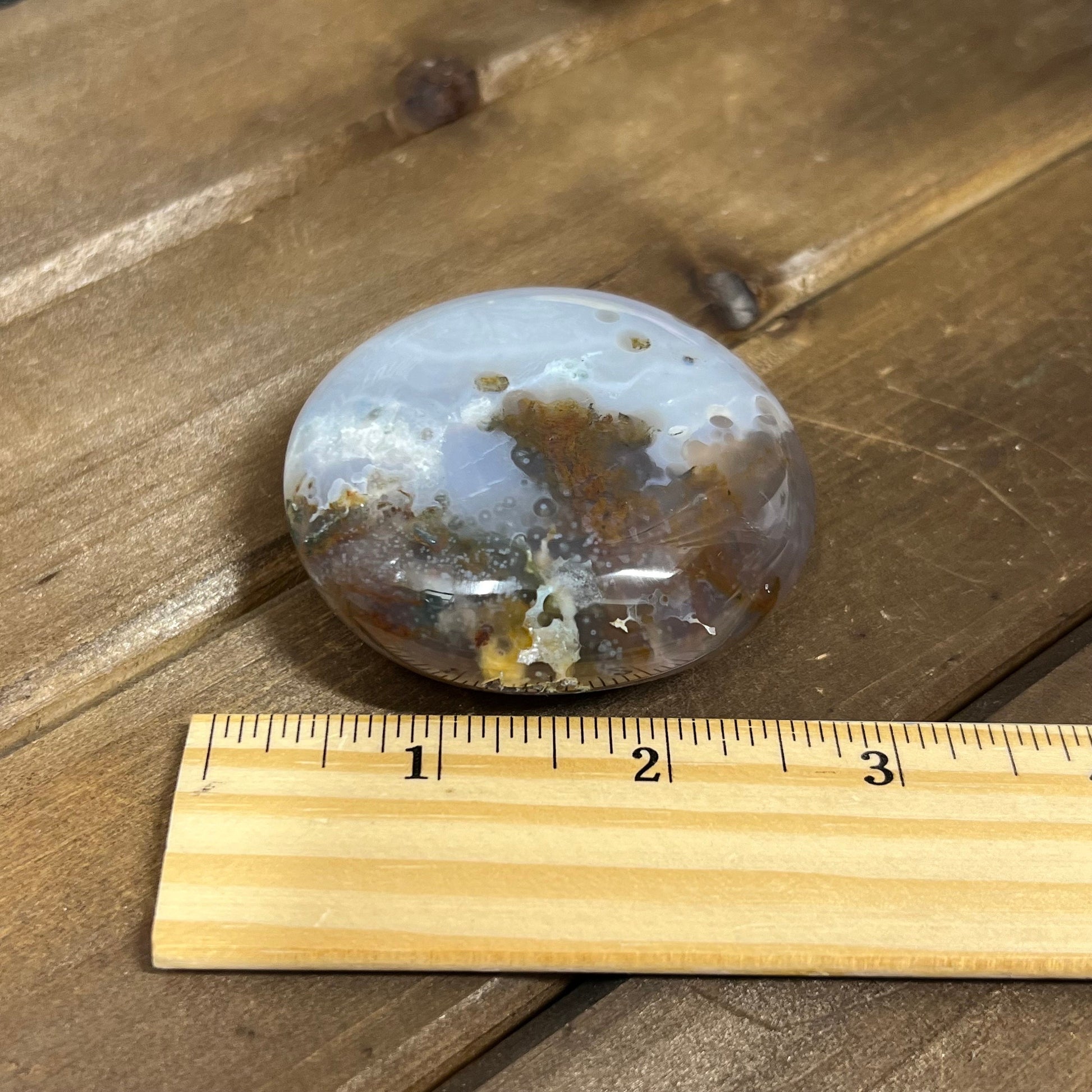 Jelly Eighth Vein Ocean Jasper Palm Stone | Marovato OJ | 8th Vein