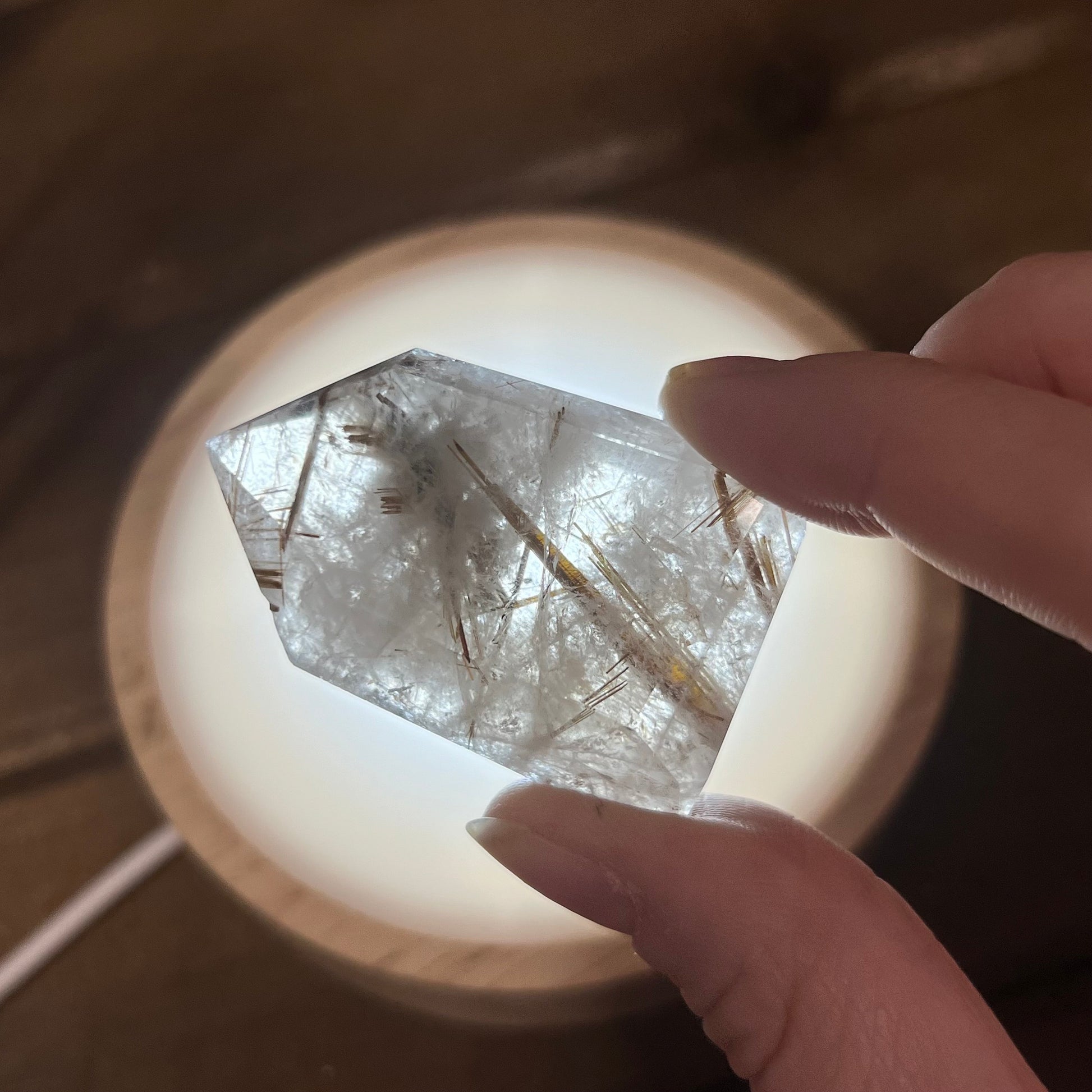 High Quality Gold Rutile in Quartz Tower | Golden Rutile | Rutilated Quartz