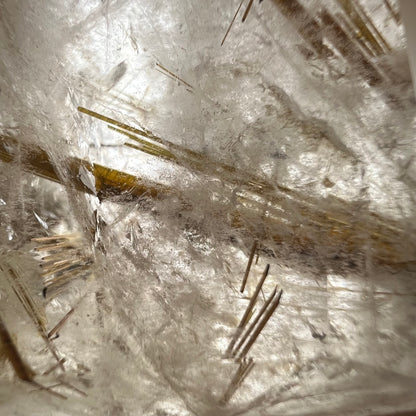 High Quality Gold Rutile in Quartz Tower | Golden Rutile | Rutilated Quartz