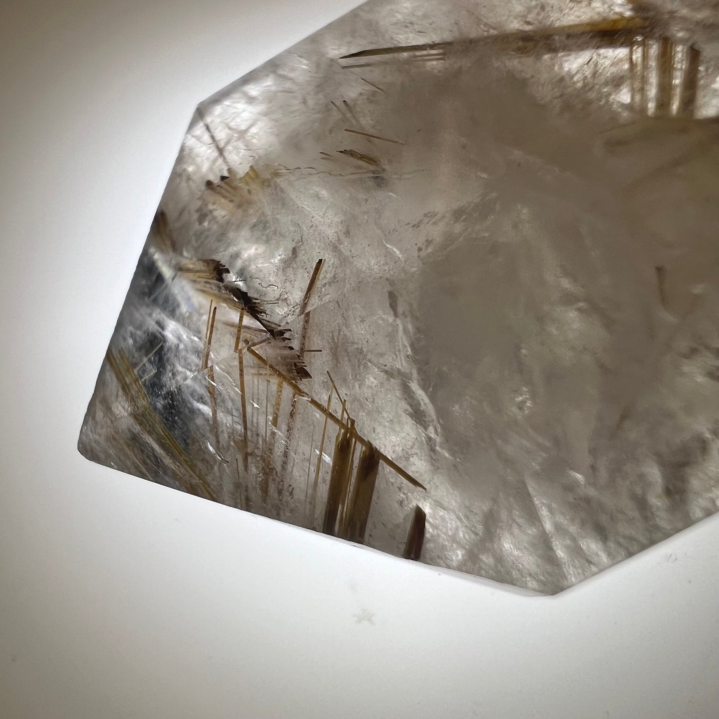 High Quality Gold Rutile in Quartz Tower | Golden Rutile | Rutilated Quartz